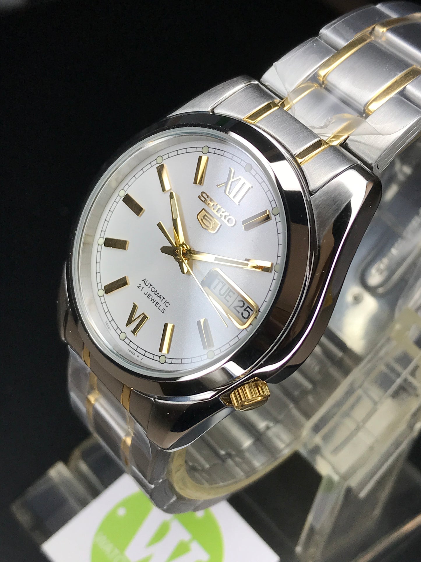 Seiko 5 Sports SNKL57K1 Unisex Automatic Gents Watch Case Width 37 mm SNKL57 SNKL57K Steel Bracelet