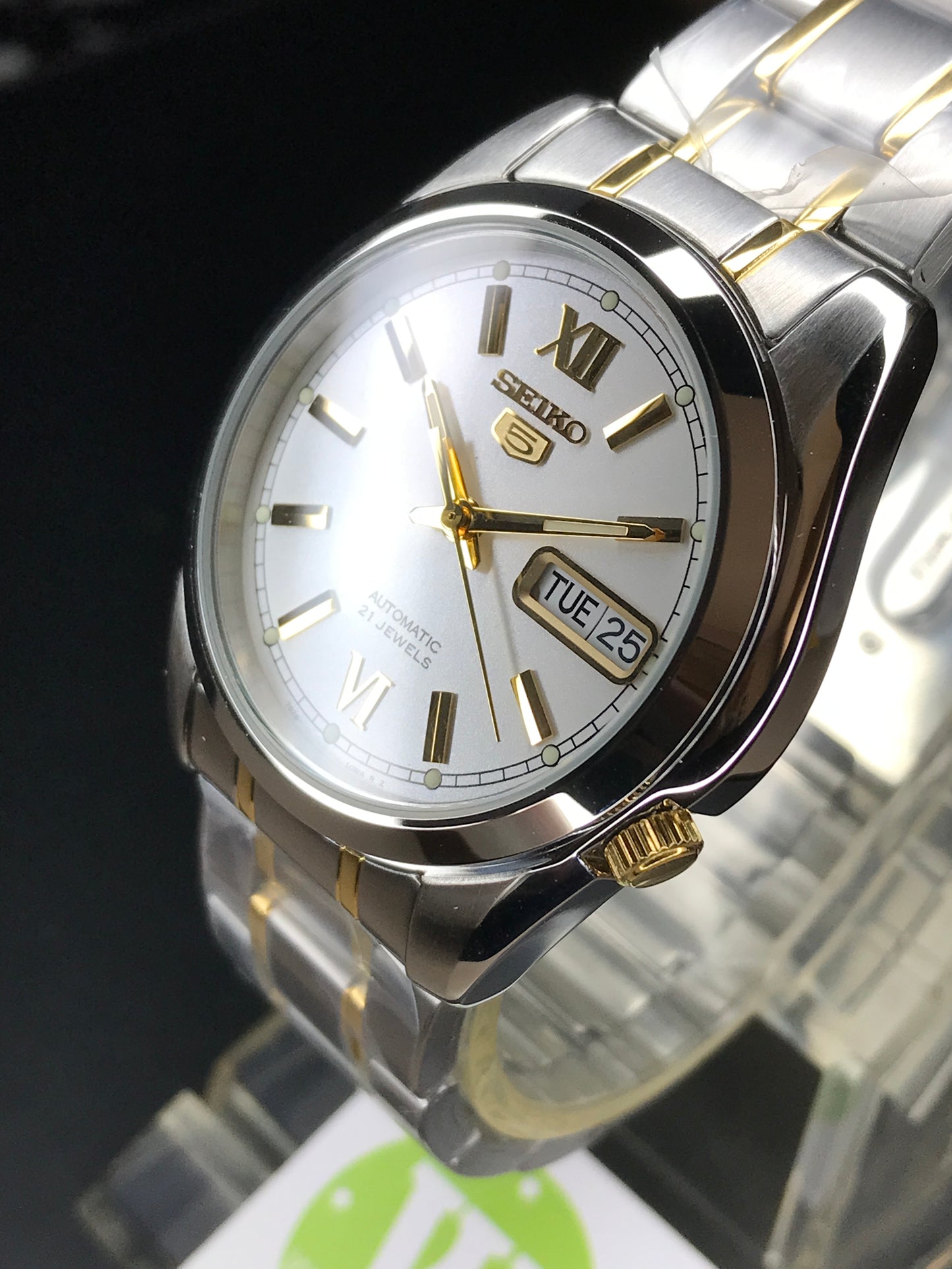 Seiko 5 Sports SNKL57K1 Unisex Automatic Gents Watch Case Width 37 mm SNKL57 SNKL57K Steel Bracelet