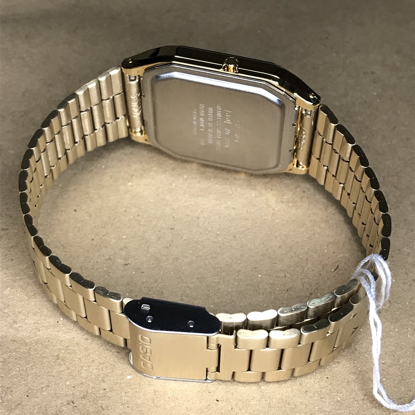 Casio AQ-230GA-9B Vintage Series Standard Analog Digital Gold Stainless Steel Band Watch AQ-230 AQ230 Case Width 29.8mm