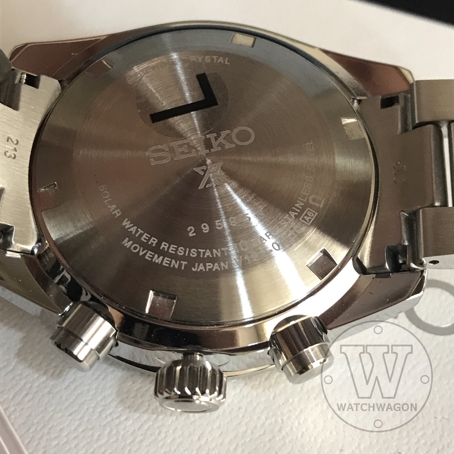Seiko Prospex SSC911 Solar Quartz Watch Speedtimer Chronograph Silver Dial Sapphire Crystal ssc911p1