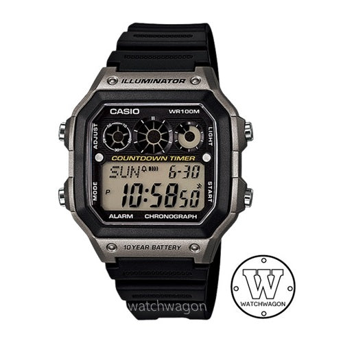 Casio AE-1300-8A Digital Men's Watch Resin Strap 10 Years Battery Life