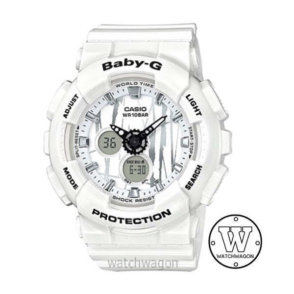 Casio Baby-G BA-120SP-7A White Analog Digital Ladies Watch