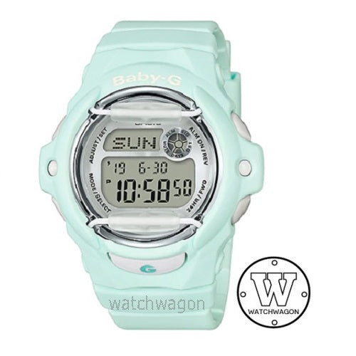 Casio Baby-G BG-169U-3 Pastel Green Digital Ladies / Kids Watch LED Super Illuminator Backlight bg-169