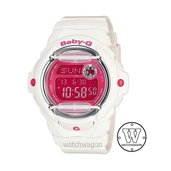 Casio Baby-G BG-169R-7 White and Pink Digital Ladies Watch
