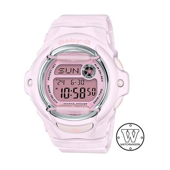 Casio Baby-G BG-169U-4B Pastel Pink Digital Ladies / Kids Watch LED Super Illuminator Backlight bg-169