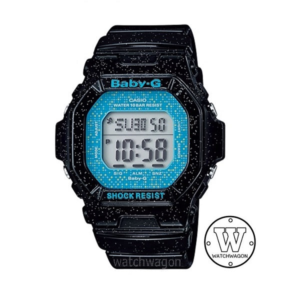 Casio Baby-G BG-5600GL-1 Black and Blue Digital Ladies and Kids Watch