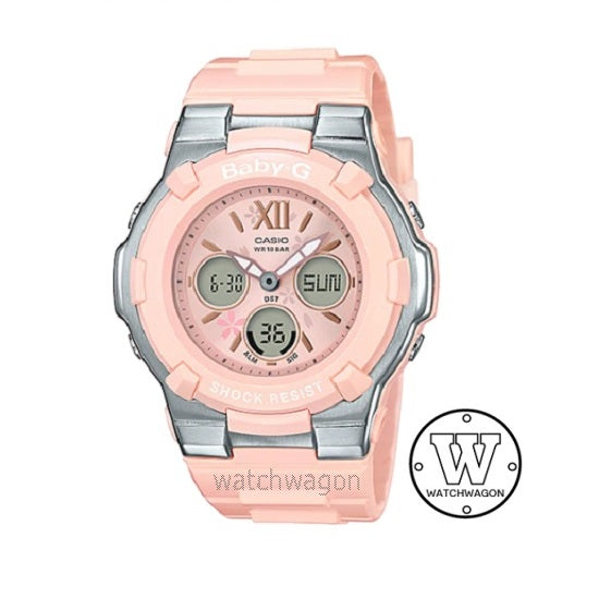 Casio Baby-G BGA-110BL-4B Pastel Color Series Pink Resin Band Watch BGA110BL-4B BGA110