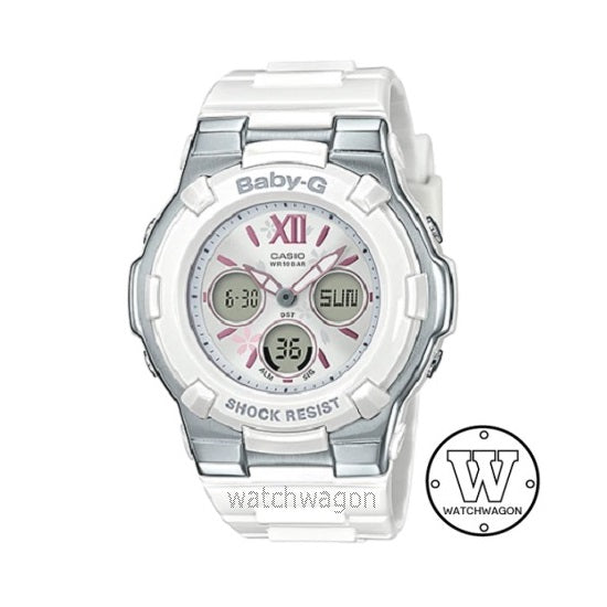 Casio Baby-G BGA-110BL-7B Pastel Color Series White Resin Band Watch BGA110BL-7B BGA110