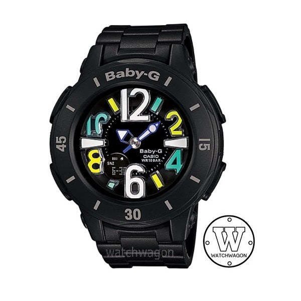 Casio Baby-G BGA-171-1B Black Resin Band Analog Digital Ladies Watch bga-171 bga171 bga-170