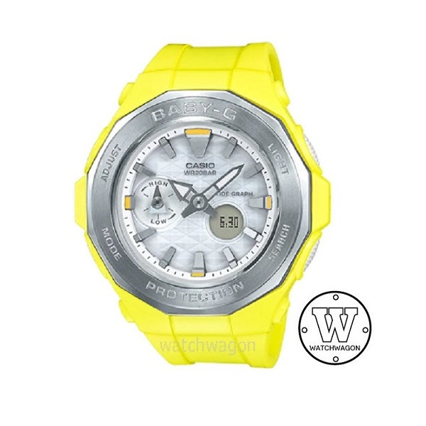 Casio Baby-G BGA-225-9A Yellow Analog Digital Ladies Watch BGA225-9A