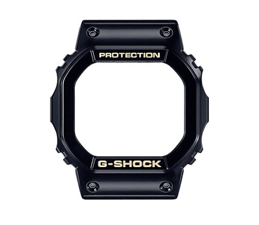 Casio G-Shock DWE-5600HG-1 Limited Edition Gold Chain Hip Hop Culture with interchangeable black and translucent band and bezel dw-5600
