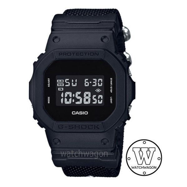 Casio G-Shock DW-5600BBN-1 Black CORDURA Nylon Band Digital Gents Sports Watch dw-5600 dw5600