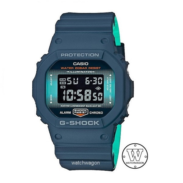 Casio G-Shock DW-5600CC-2 Unisex Digital Watch Matte Blue Resin Band DW-5600 DW5600 DW-5600CC-2D DW-5600CC-2DR