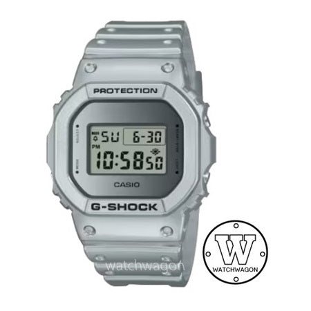 Casio G-Shock DW-5600FF-8 Metallic Silver Digital Gents Watch Resin Band