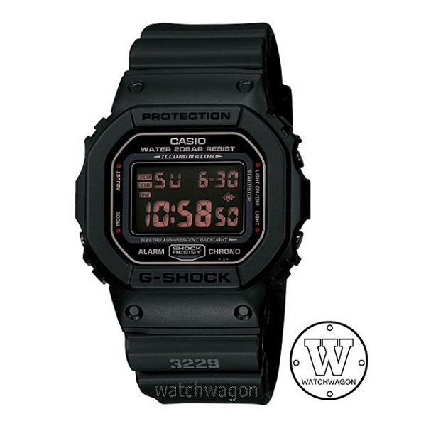 Casio G-Shock DW-5600MS-1 Military Black Digital Sports Unisex Watch dw-5600 dw5600