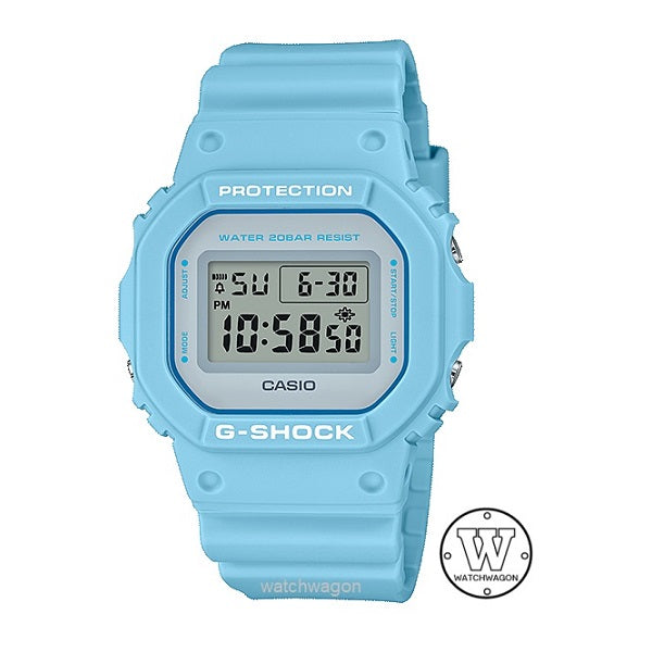 Casio G-Shock DW-5600SC-2 Light Blue Unisex Digital Watch Resin Band DW-5600 DW5600 DW-5600SC-2D DW-5600