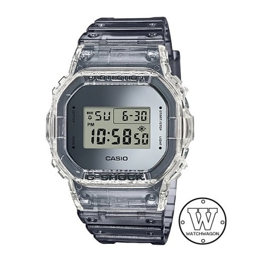 Casio G-Shock DW-5600SK-1 Skeleton Semi-Transparent Mirror Face Unisex Watch DW-5600 DW5600