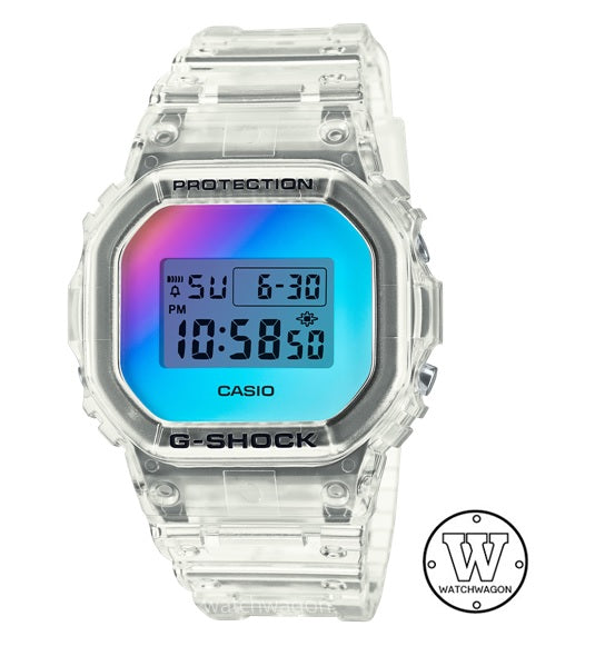 Casio G-Shock DW-5600SRS-7 Iridescent Translucent Resin Band Digital unisex watch dw-5600 dw5600 dw-5600srs