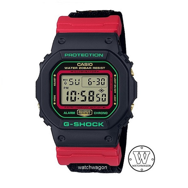 Casio G-Shock DW-5600THC-1 Cloth Band Unisex Digital Watch DW-5600 DW5600 DW-5600THC-1D