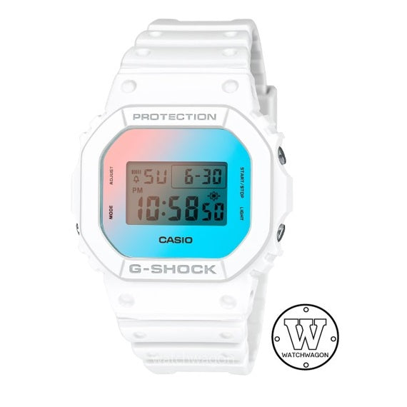 Casio G-Shock DW-5600TL-7 White Resin Band Beach-Inspired Series Digital Unisex Watch dw-5600 dw5600