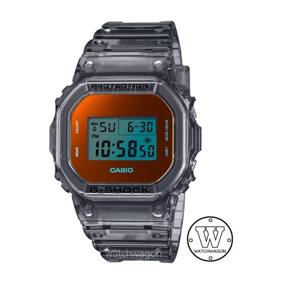 Casio G-Shock DW-5600TLS-8 Beach-Inspired Translucent Grey Resin Band Digital Unisex Watch dw-5600 dw5600