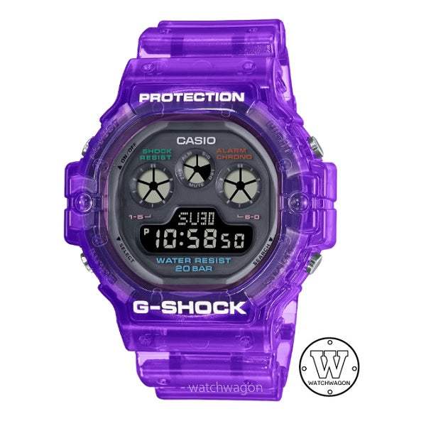 Casio G-Shock DW-5900JT-6 Retrofuture Translucent Purple Resin Band and Bezel Digital Unisex Watch dw-5900 dw5900