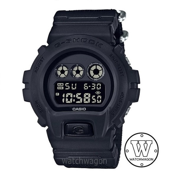 Casio G-Shock DW-6900BBN-1 Black CORDURA Nylon Fabric Band DW-6900 DW6900 DW6900BBN