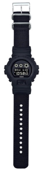 Casio G-Shock DW-6900BBN-1 Black CORDURA Nylon Fabric Band DW-6900 DW6900 DW6900BBN