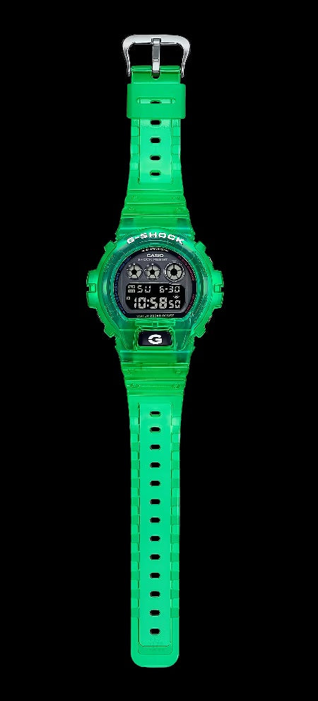 Casio G-Shock DW-6900JT-3 Translucent Green Band and Bezel Unisex Digital Sports Watch dw-6900 dw6900