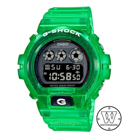 Casio G-Shock DW-6900JT-3 Translucent Green Band and Bezel Unisex Digital Sports Watch dw-6900 dw6900