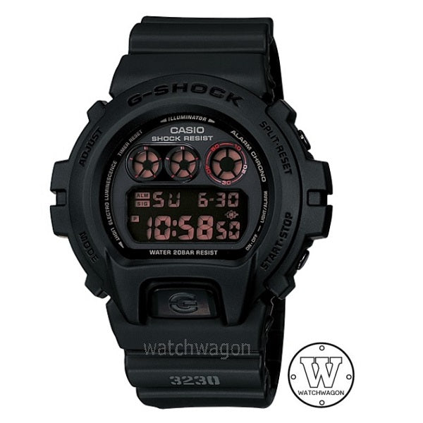 Casio G-Shock DW-6900MS-1 Miltary Style Negative Display Digital Watch dw-6900 Perfect for NS use