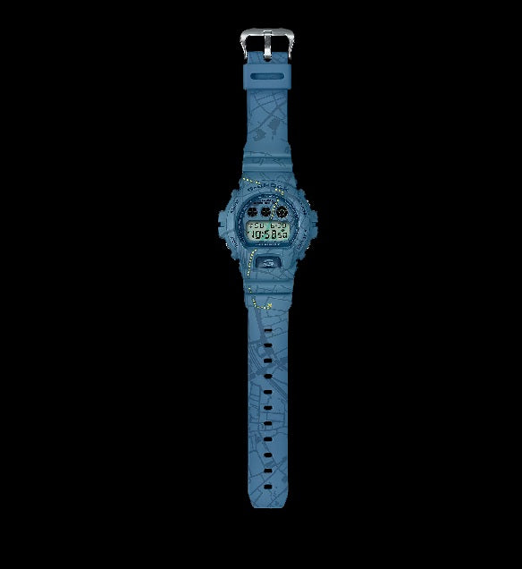Casio G-Shock DW-6900SBY-2 Retro 90s Street Culture Treasure Hunt Series Blue Resin Band Digital Unisex Watch dw-6900