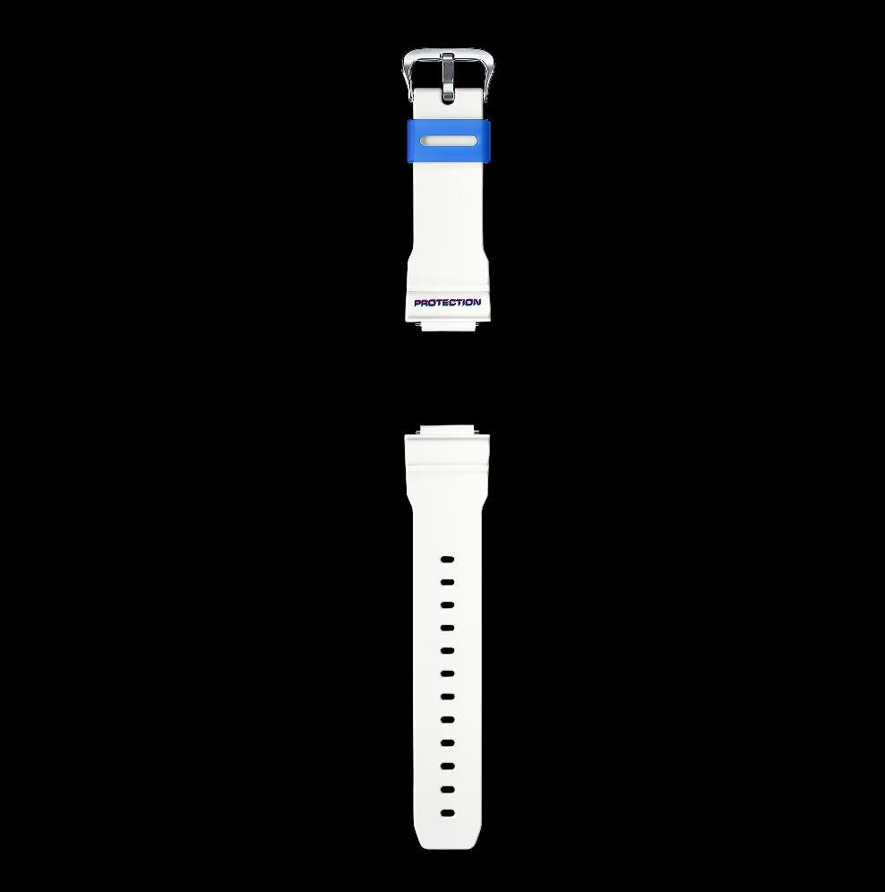 Casio G-Shock DWE-5600PR-2 Limited Edition Over Print Blue & White Interchangeable Band and Bezel Digital Watch dwe5600 d