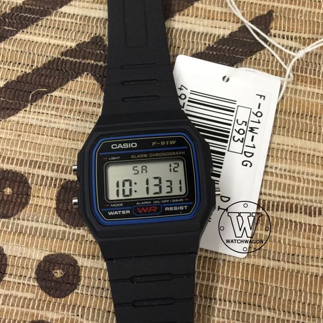 Casio F-91W-1D Classic Evergreen Best Seller Army Boy's Favourite Digital Sports Watch f91 f-91w f-91