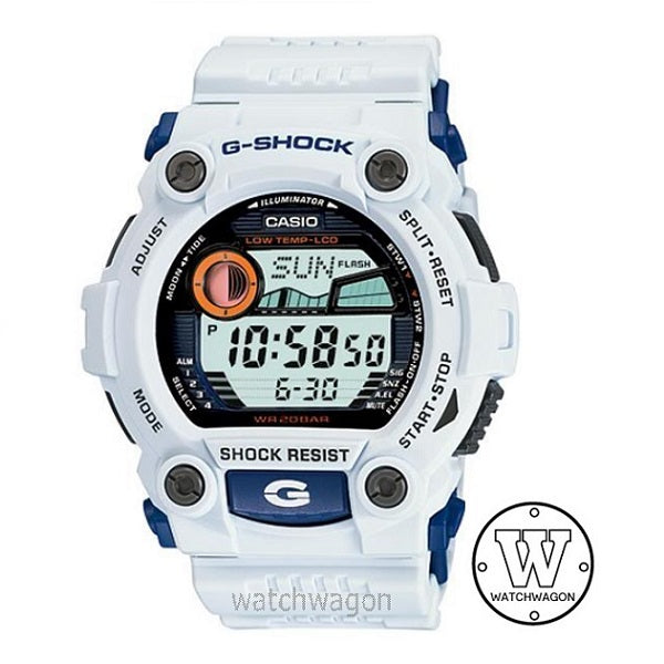 Casio G-Shock G-7900A-7 G-Rescue White Digital Gents Watch with Moon Data and Tide Graph