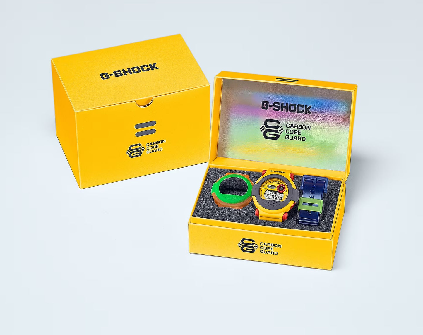 Casio G-Shock G-B001MVE-9 "Jason" Bluetooth Mobile Link Carbon Core Guard with Interchangeable Band and Bezel g-001