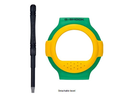 Casio G-Shock G-B001RG-3 " Jason " Yellow Green Grey Carbon Core Guard Bluetooth Mobile Link g-001 g-b001