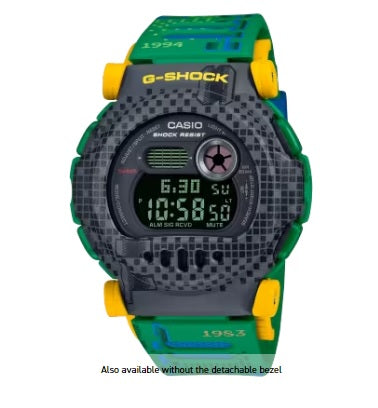 Casio G-Shock G-B001RG-3 " Jason " Yellow Green Grey Carbon Core Guard Bluetooth Mobile Link g-001 g-b001