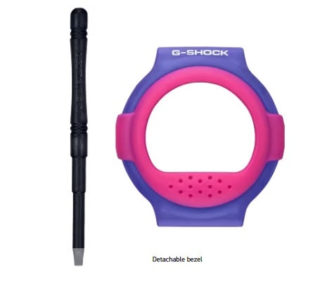 Casio G-Shock G-B001RG-4 " Jason " Pink Blue Green Carbon Core Guard Bluetooth Mobile Link g-001 g-b001