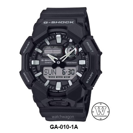 Casio G-Shock GA-010-1A Black Resin Band 10-Years Battery Life Analog Digital Gents Sports Watch Large Case (Copy)