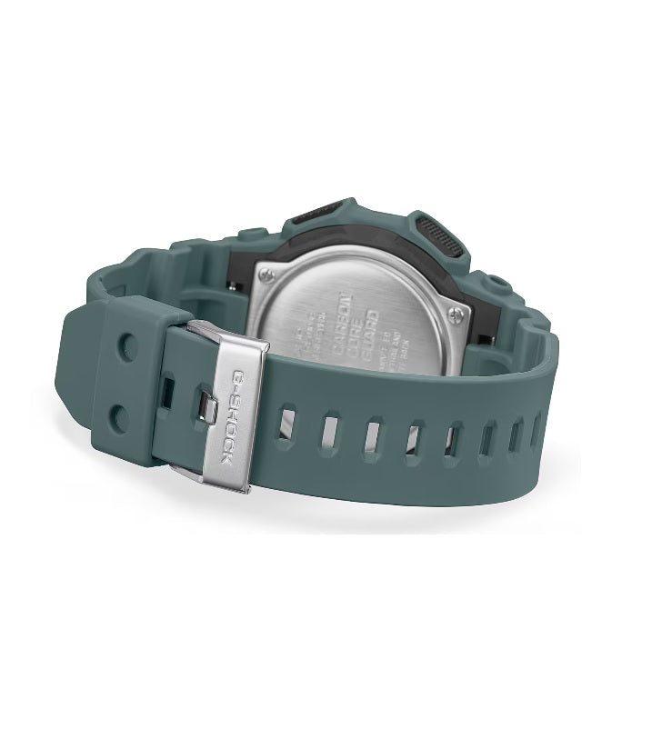Casio G-Shock GA-010-2A Greenish Blue Resin Band 10-Years Battery Life Analog Digital Gents Sports Watch Large Case