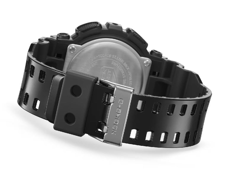 Casio G-Shock GA-100RGB-1A Virtual Rainbow Analog Digital Gents Watch Black Glossy Resin Band ga-100