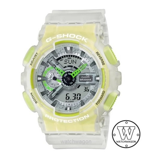 Casio G-Shock GA-110LS-7A Special Colour White Semi-Transparent Resin Band Watch GA110LS-7A GA-110 GA110