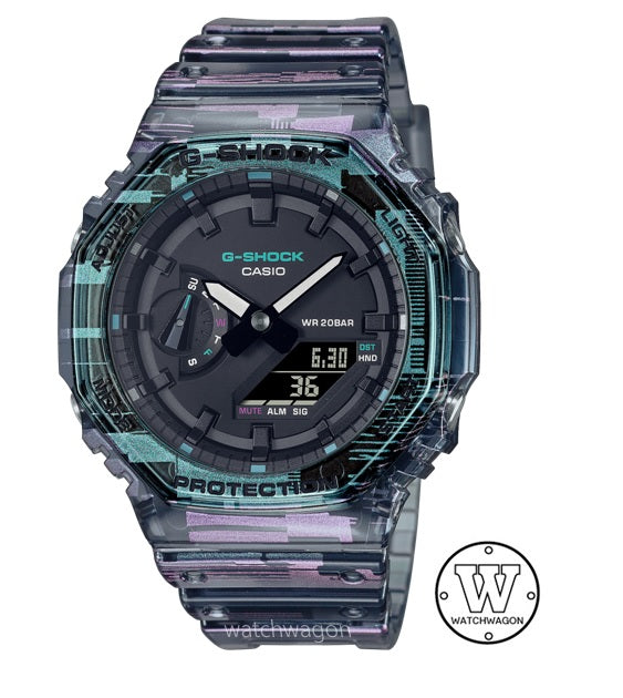 Casio G-Shock GA-2100NN-1A Digital Glitch Series Analog Digital Gents Watch Casioak ga-2100 ga2100 ga-2100nn-1adr