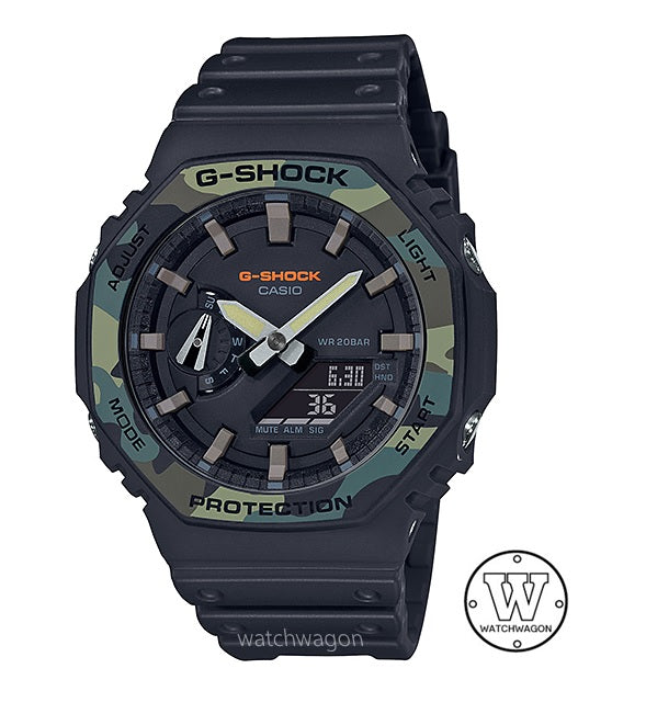 Casio G-Shock GA-2100SU-1A Carbon Core Guard Black Resin Band Analog Digital Unisex Watch ga2100 Casioak ga-2100su-1adr