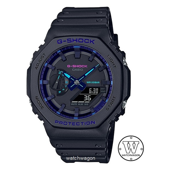 Casio G-Shock GA-2100VB-1A Carbon Core Guard Resin Band Analog Digital Unisex Watch ga-2100 ga2100