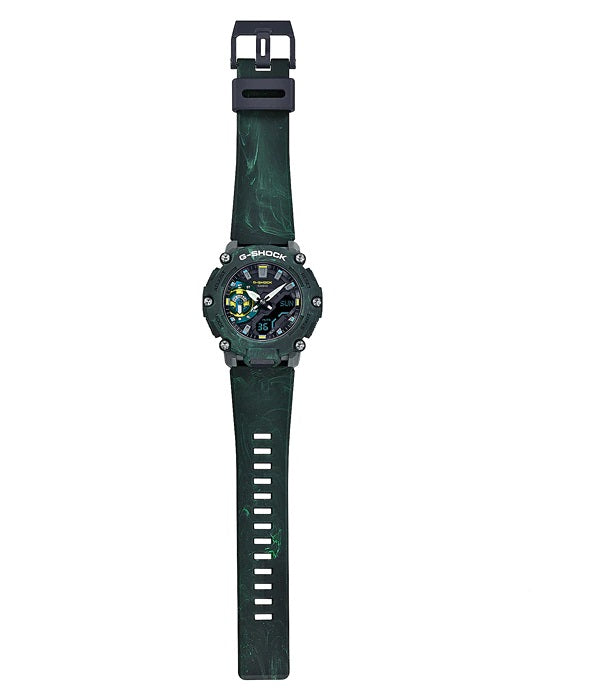 Casio G-Shock GA-2200MFR-3A Green Misty Forest Themed Analog Digital Watch Resin Band ga-2200 ga2200