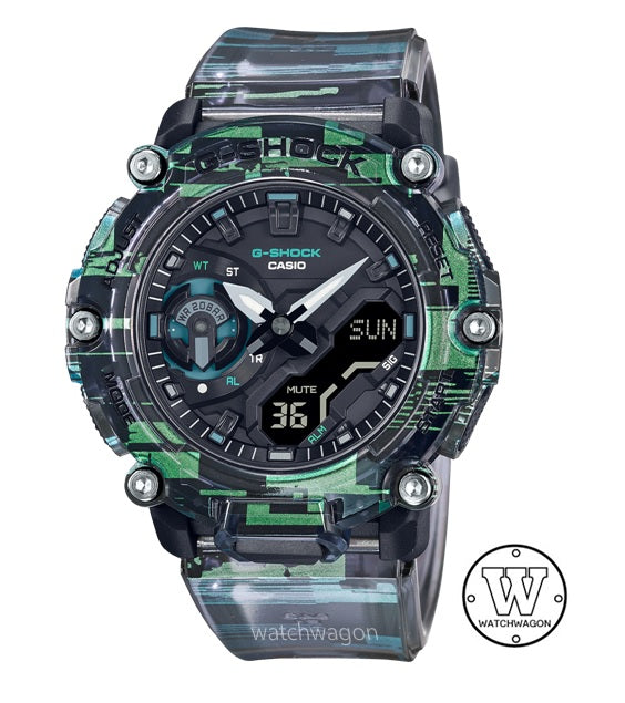 Casio G-Shock GA-2200NN-1A Digital Glitch Pattern Analog Digital Gents Watch ga-2200 ga2200