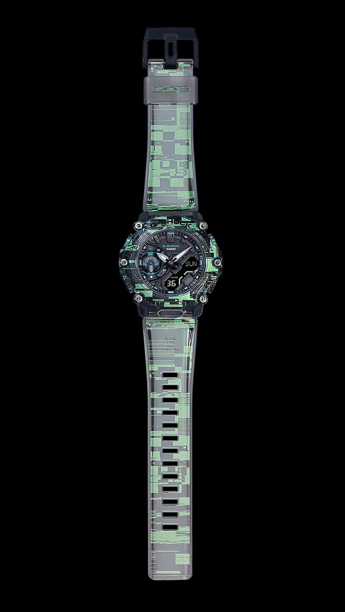 Casio G-Shock GA-2200NN-1A Digital Glitch Pattern Analog Digital Gents Watch ga-2200 ga2200
