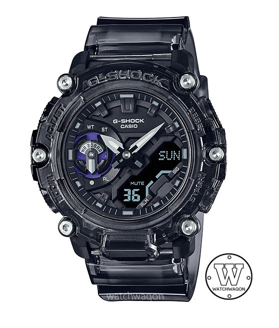 Casio G-Shock GA-2200SKL-8A Carbon Core Guard Semi-Transparent Analog Digital Gents Sports Watch ga-2200 ga2200 ga-220